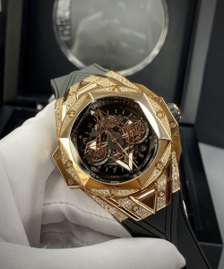 hublot watch big bang sang bleu ii king gold 44mm