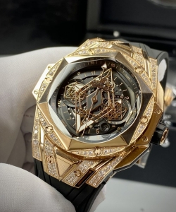 hublot watch big bang sang bleu ii king gold 44mm