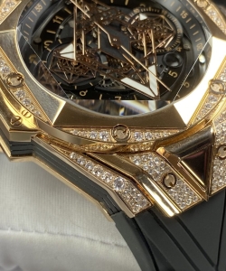 hublot watch big bang sang bleu ii king gold 44mm