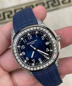 Patek Philippeaquanaut 5168g blue rubber strap 42mm