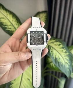 hublotsquare bang unico ceramic white 42mm