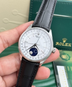 Rolex cellini moonphase dial white 39mm