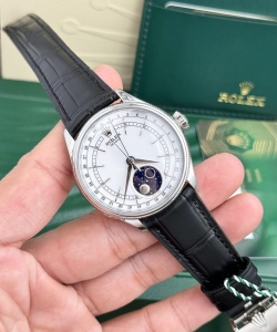 Rolex cellini moonphase dial white 39mm