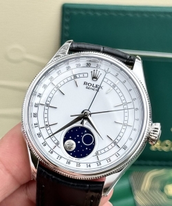 Rolex cellini moonphase dial white 39mm