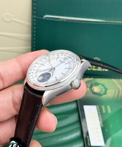 Rolex cellini moonphase dial white 39mm