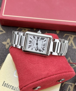 cartier watches tank must white dial metal wire 31x41mm