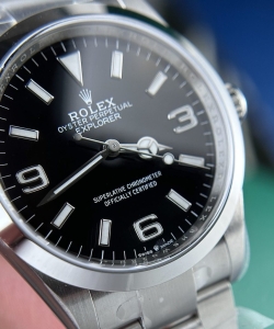 Rolex explorer 214270 black dial 36mm