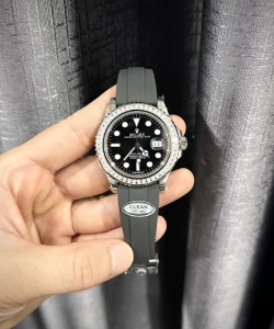 Rolex yacht-master custom moissanite diamonds 40mm