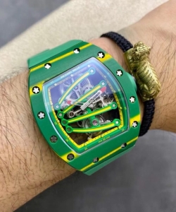 Richard Mille rm59-01 yohan blake tourbillon carbon green 43x50mm