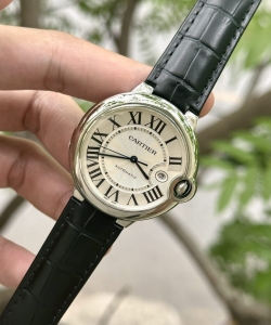 cartier ballon bleu leather strap 42mm