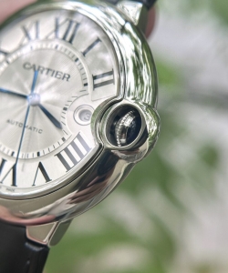 cartier ballon bleu leather strap 42mm