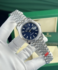 Rolex datejust 126334 blue motif dial 41mm