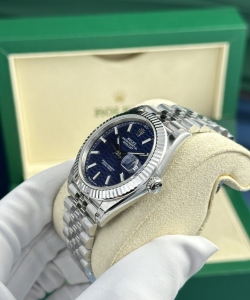 Rolex datejust 126334 blue motif dial 41mm