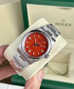 Rolex oyster perpetual 126000 red dial 36mm