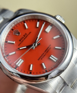 Rolex oyster perpetual 126000 red dial 36mm