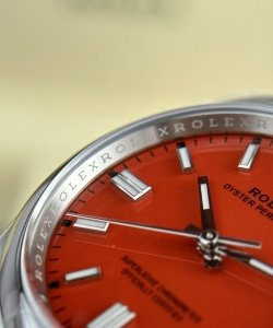 Rolex oyster perpetual 126000 red dial 36mm