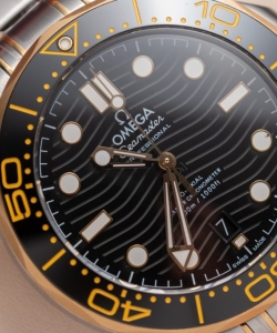 omega seamaster demi gold black dial demi gold 42mm