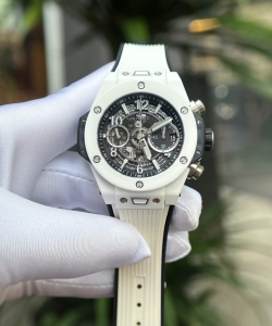 hublot big bang unico white ceramic rubber strap 42mm