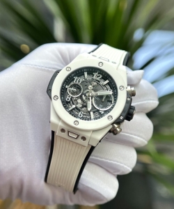 hublot big bang unico white ceramic rubber strap 42mm