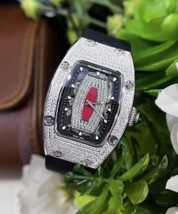 Richard Mille watch rm007 red dial rubber strap 36mm