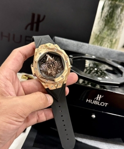 hublotbig bang sang bleu ll king gold black dial bbf 45mm