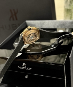 hublotbig bang sang bleu ll king gold black dial bbf 45mm