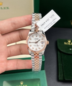 Rolex datejust gold wrapped mother of pearl dial 31mm