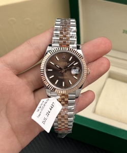 Rolexdatejust gold wrapped chocolate dial 41mm