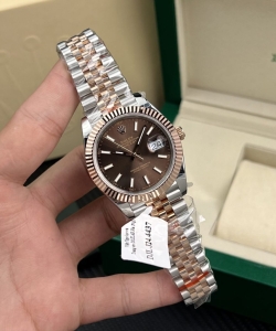 Rolexdatejust gold wrapped chocolate dial 41mm