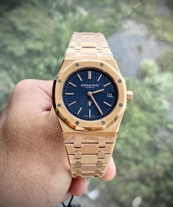 audemars piguet royal oak 15202or jumbo blue dial 39mm