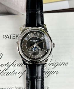 Patek Philippe complications 5205g gray dial leather strap 40mm