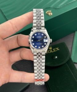 Rolex clone watch datejust womens dial blue 31mm