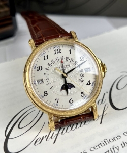 Patek Philippe grand complications 5160r leather strap 38mm