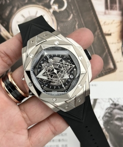 hublot big bang sang bleu ii titanium black dial bbf 45mm