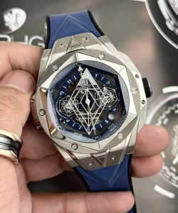 hublot big bang sang bleu ii titanium blue dial bbf 45mm