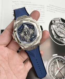 hublot big bang sang bleu ii titanium blue dial bbf 45mm