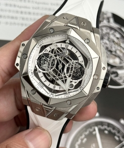 hublotbig bang sang bleu ii titanium white dial bbf 45mm