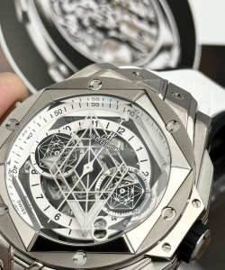 hublotbig bang sang bleu ii titanium white dial bbf 45mm