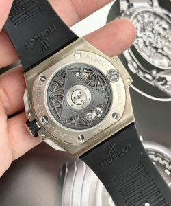 hublotbig bang sang bleu ii titanium white dial bbf 45mm