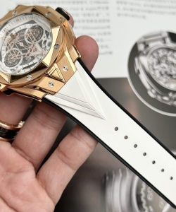 hublot big bang sang bleu ii king gold white dial bbf 45mm