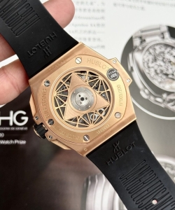 hublot big bang sang bleu ii king gold white dial bbf 45mm