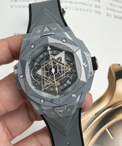 hublot big bang sang bleu ii gray ceramic bbf 45mm