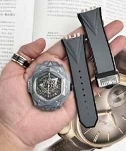 hublot big bang sang bleu ii gray ceramic bbf 45mm