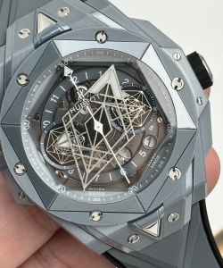 hublot big bang sang bleu ii gray ceramic bbf 45mm