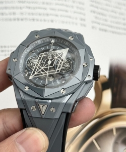 hublot big bang sang bleu ii gray ceramic bbf 45mm