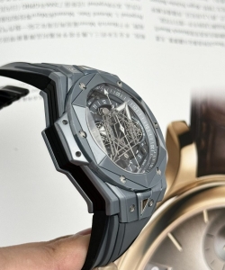 hublot big bang sang bleu ii gray ceramic bbf 45mm