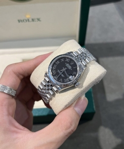 Rolex datejust womens black dial 31mm