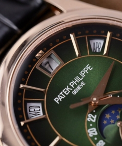 Patek Philippe complications 5205r green dial gold wrapped 40mm