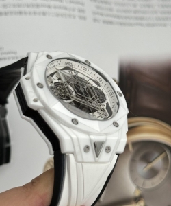 hublot big bang sang bleu ii white ceramic bbf 45mm