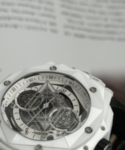 hublot big bang sang bleu ii white ceramic bbf 45mm